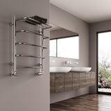 Reina Elvo Designer Towel Rail - Stainless Steel Polished Finish
