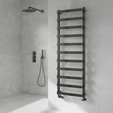 Reina Flora Designer Towel Rail - Gun Metal