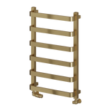 Reina Flora Designer Towel Rail - Brushed Brass