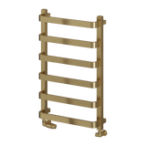 Reina Flora Designer Towel Rail - Brushed Brass - www.ultrabathroom.com