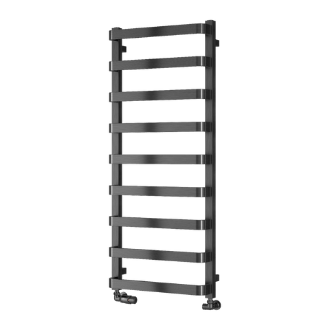 Reina Flora Designer Towel Rail - Gun Metal - www.ultrabathroom.com