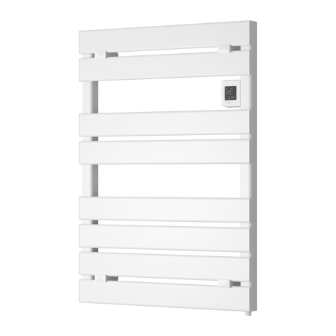 Reina Gia Dry Electric Heated Towel Rail - White - www.ultrabathroom.com