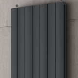 Reina Gio Double Vertical Aluminium Designer Radiator - Anthracite