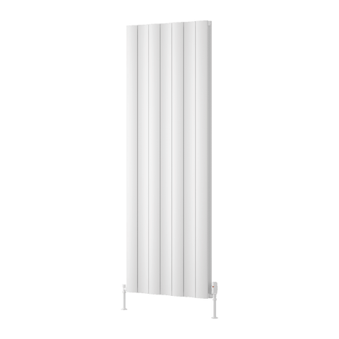 Reina Gio Double Vertical Aluminium Designer Radiator - White - www.ultrabathroom.com