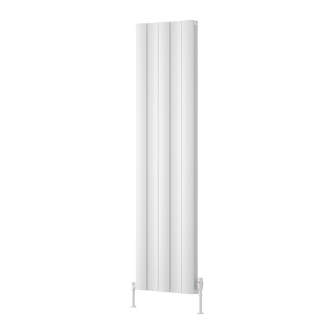 Reina Gio Double Vertical Aluminium Designer Radiator - White - www.ultrabathroom.com