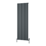Reina Gio Single Vertical Aluminium Designer Radiator - Anthracite - www.ultrabathroom.com