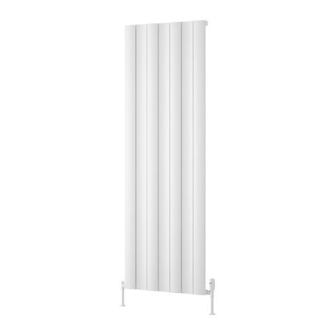 Reina Gio Single Vertical Aluminium Designer Radiator - White - www.ultrabathroom.com