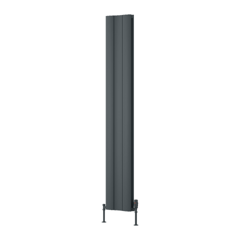 Reina Gio Double Vertical Aluminium Designer Radiator - Anthracite