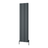 Reina Gio Double Vertical Aluminium Designer Radiator - Anthracite