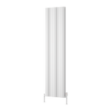 Reina Gio Double Vertical Aluminium Designer Radiator - White