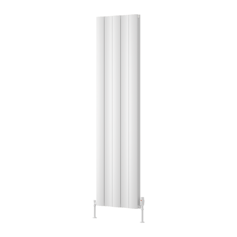 Reina Gio Double Vertical Aluminium Designer Radiator - White