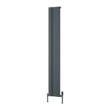 Reina Gio Single Vertical Aluminium Designer Radiator - Anthracite