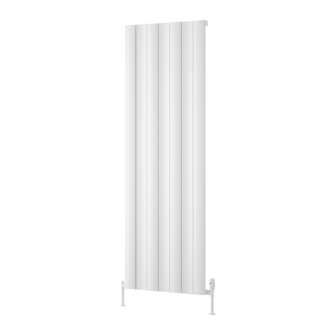 Reina Gio Single Vertical Aluminium Designer Radiator - White