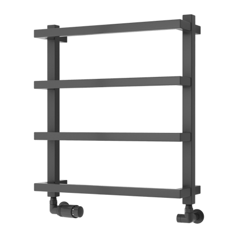 Reina Glora Designer Towel Rail - Anthracite - www.ultrabathroom.com