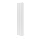 Reina Hedingham Vertical Column Radiators in White - www.ultrabathroom.com
