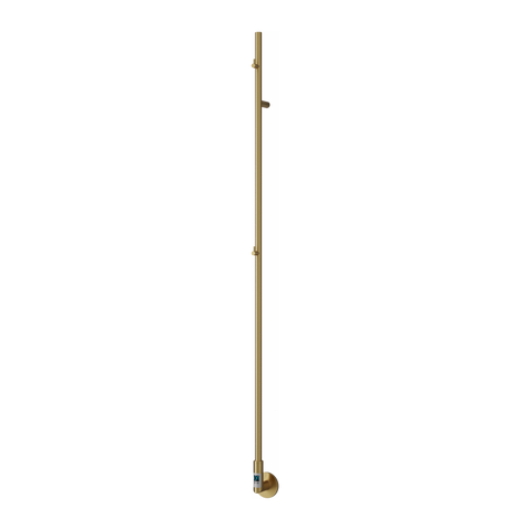 Reina Ines Dry Electric Heated Towel Bar - Brushed Brass
