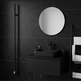Reina Ines Dry Electric Heated Towel Bar - Matt Black