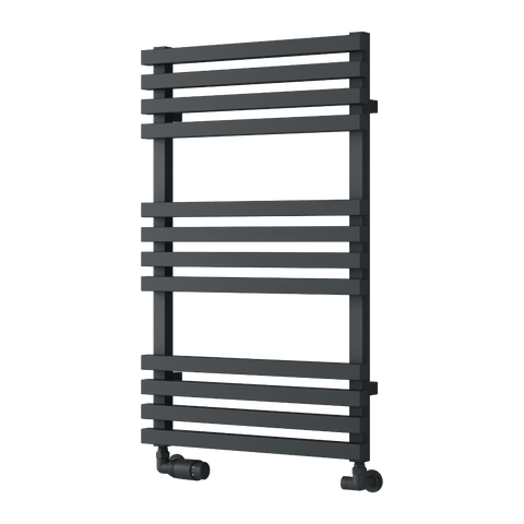 Reina Kale Designer Towel Rail - Anthracite - www.ultrabathroom.com