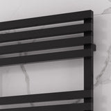 Reina Kale Designer Towel Rail - Black - www.ultrabathroom.com