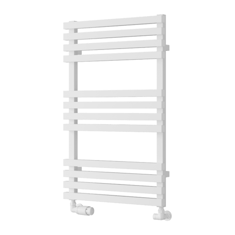 Reina Kale Designer Towel Rail - White - www.ultrabathroom.com