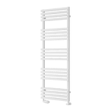 Reina Kale Designer Towel Rail - White - www.ultrabathroom.com