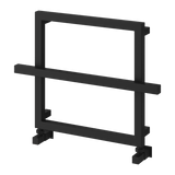 Reina Lago 1 Designer Towel Rail - Black - 600 x 450 mm - www.ultrabathroom.com