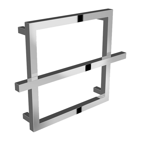 Reina Lago 1 Designer Towel Rail - Chrome - 600 x 450 mm - www.ultrabathroom.com