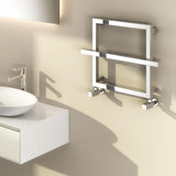Reina Lago 1 Designer Towel Rail - Chrome - 600 x 450 mm - www.ultrabathroom.com