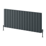 Reina Loco Double Horizontal Aluminium Designer Radiator - Anthracite - www.ultrabathroom.com