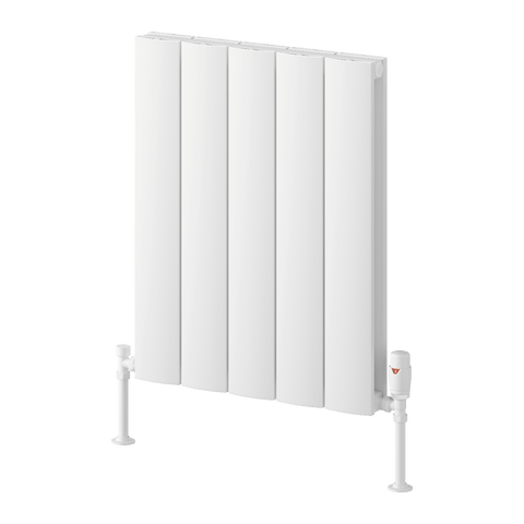 Reina Loco Double Horizontal Aluminium Designer Radiator - White - www.ultrabathroom.com