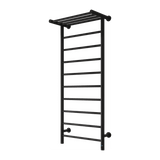 Reina Maira Dry Electric Heated Towel Rail - Black - www.ultrabathroom.com