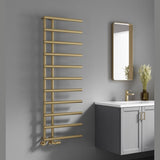 Reina Matera Designer Towel Rail - Brushed Brass - www.ultrabathroom.com