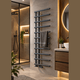 Reina Matera Designer Towel Rail - Gun Metal - www.ultrabathroom.com