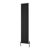 Reina Melvin Aluminium Designer Radiator - Black - www.ultrabathroom.com