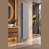 Reina Melvin Aluminium Designer Radiator - Silver - www.ultrabathroom.com