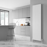 Reina Melvin Aluminium Designer Radiator - White - www.ultrabathroom.com