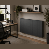 Reina Nika Horizontal Electric Radiator - Anthracite - www.ultrabathroom.com