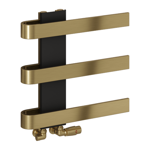 Reina Panaro Designer Towel Rail - Brushed Brass - www.ultrabathroom.com