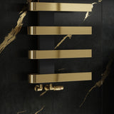 Reina Panaro Designer Towel Rail - Brushed Brass - www.ultrabathroom.com