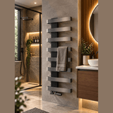 Reina Panaro Designer Towel Rail - Gun Metal - www.ultrabathroom.com