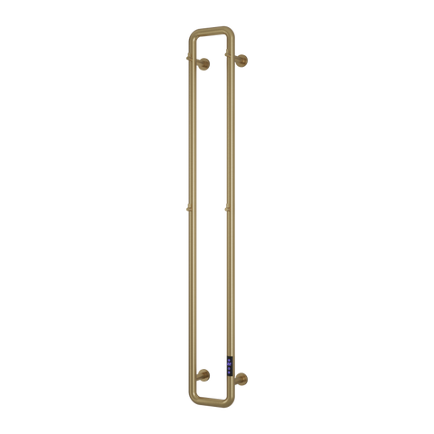 Reina Pelmo Electric Heated Towel Rail - Brushed Brass