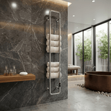 Reina Pelmo Electric Heated Towel Rail - Polished - www.ultrabathroom.com