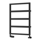 Reina Rezzo Vertical Designer Towel Rail in Black Finish - www.ultrabathroom.com