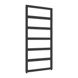 Reina Rezzo Vertical Designer Towel Rail in Black Finish - www.ultrabathroom.com
