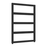 Reina Rezzo Vertical Designer Towel Rail in Black Finish - www.ultrabathroom.com