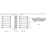 Reina Savio Designer Towel Rail - Polished - www.ultrabathroom.com