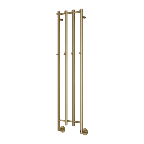 Reina Solara Electric Heated Towel Rail - Brushed Brass