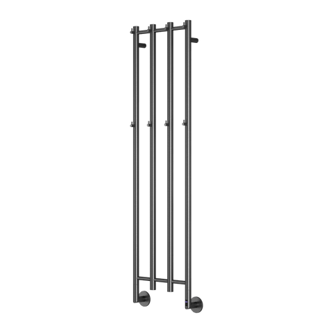 Reina Solara Electric Heated Towel Rail - Gun Metal - www.ultrabathroom.com