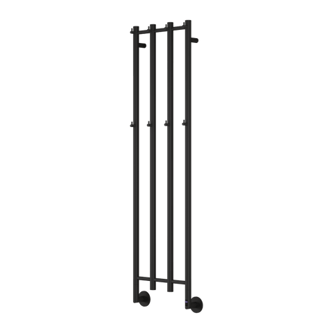 Reina Solara Electric Heated Towel Rail - Matt Black - www.ultrabathroom.com