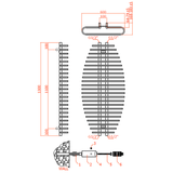 Reina Teano Designer Towel Rail - 600 x 1300 mm - www.ultrabathroom.com